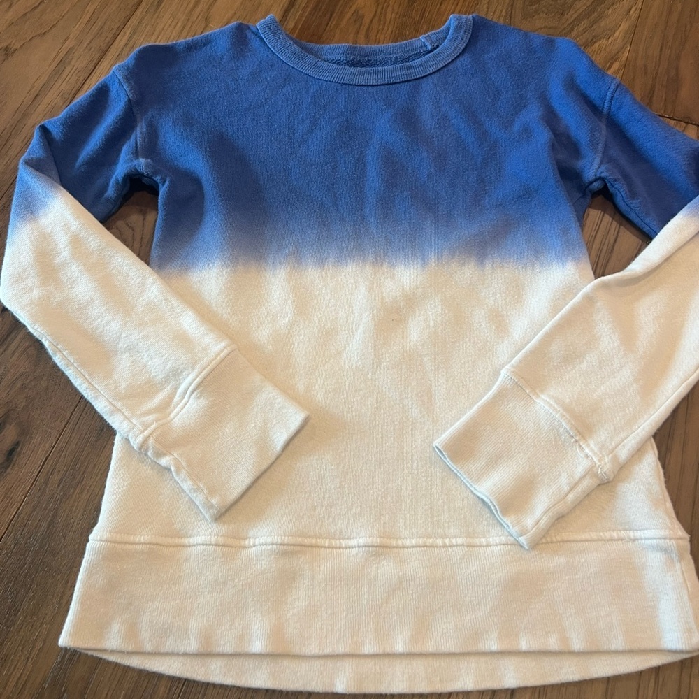 Zella Girls Blue Ombré Sweatshirt Medium 8/10